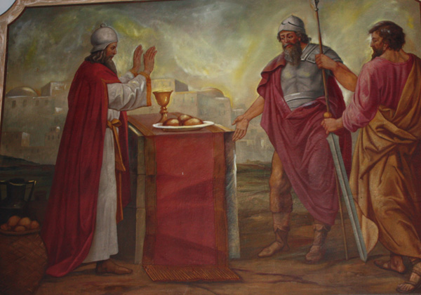 Melchizedek błogosławi Abrama